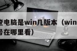 怎样查电脑是win几版本（windows版本号在哪里看）